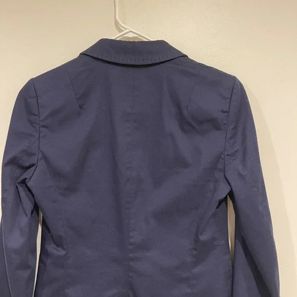 Banana Republic Women's Navy Blue Double Breasted Blazer Brass Buttons Size‎ 2 - Picture 3 of 11